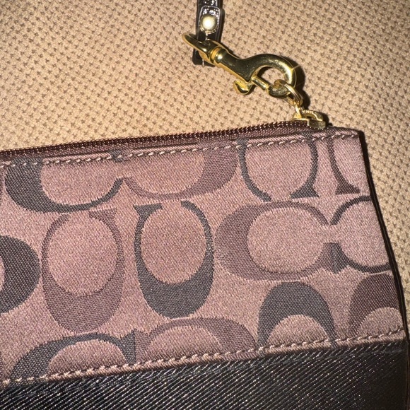 Brown Coach Wristlet - Picture 5 of 6